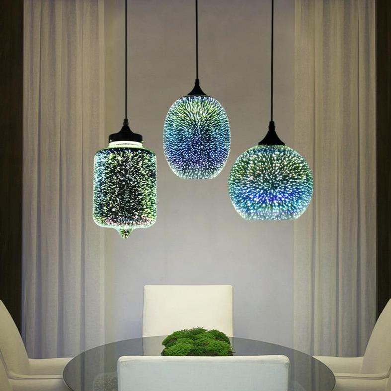 blown hanging glass pendant lights