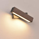 rotating wooden wall sconce