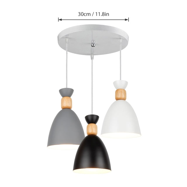 round 3 light black round 3 light gray round pendant dining room light