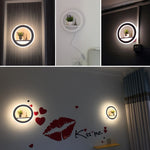 round wall sconce for bedroom