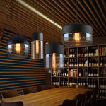 smoked black glass pendant lights