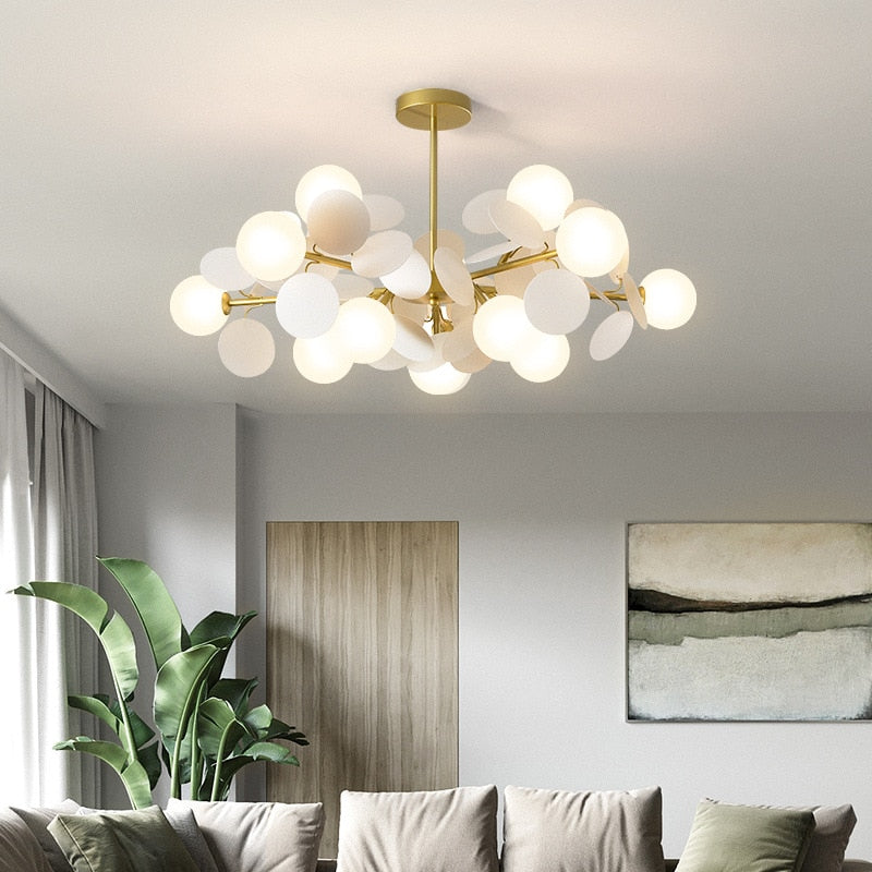 sputnik globe chandelier dining room