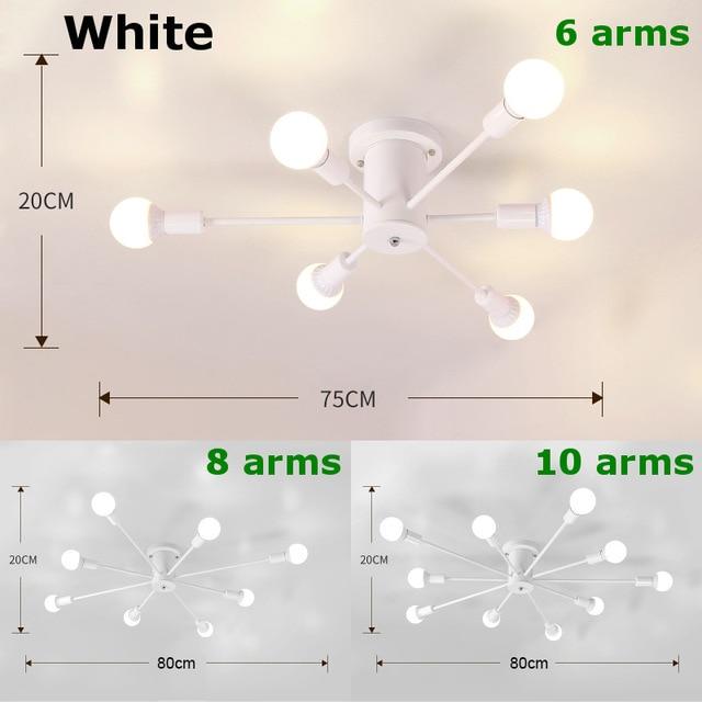 sputnik light fixture flush mount