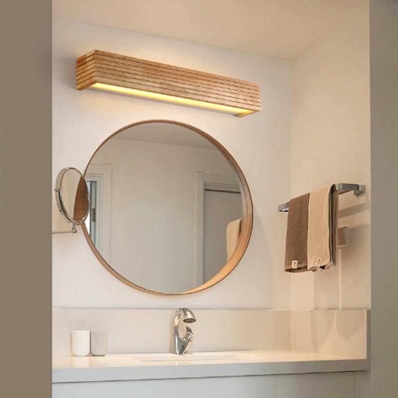 modern bathroom sconces wooden