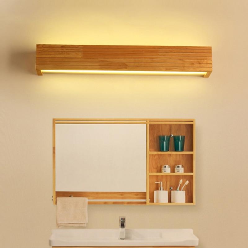 wood wall sconces for bathroom