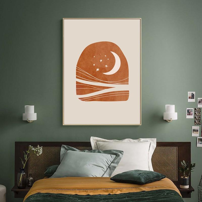 Sun and Moon Scene Boho Wall Art - Lala Lamps Store