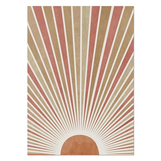 Sun and Moon Scene Boho Wall Art - Lala Lamps Store