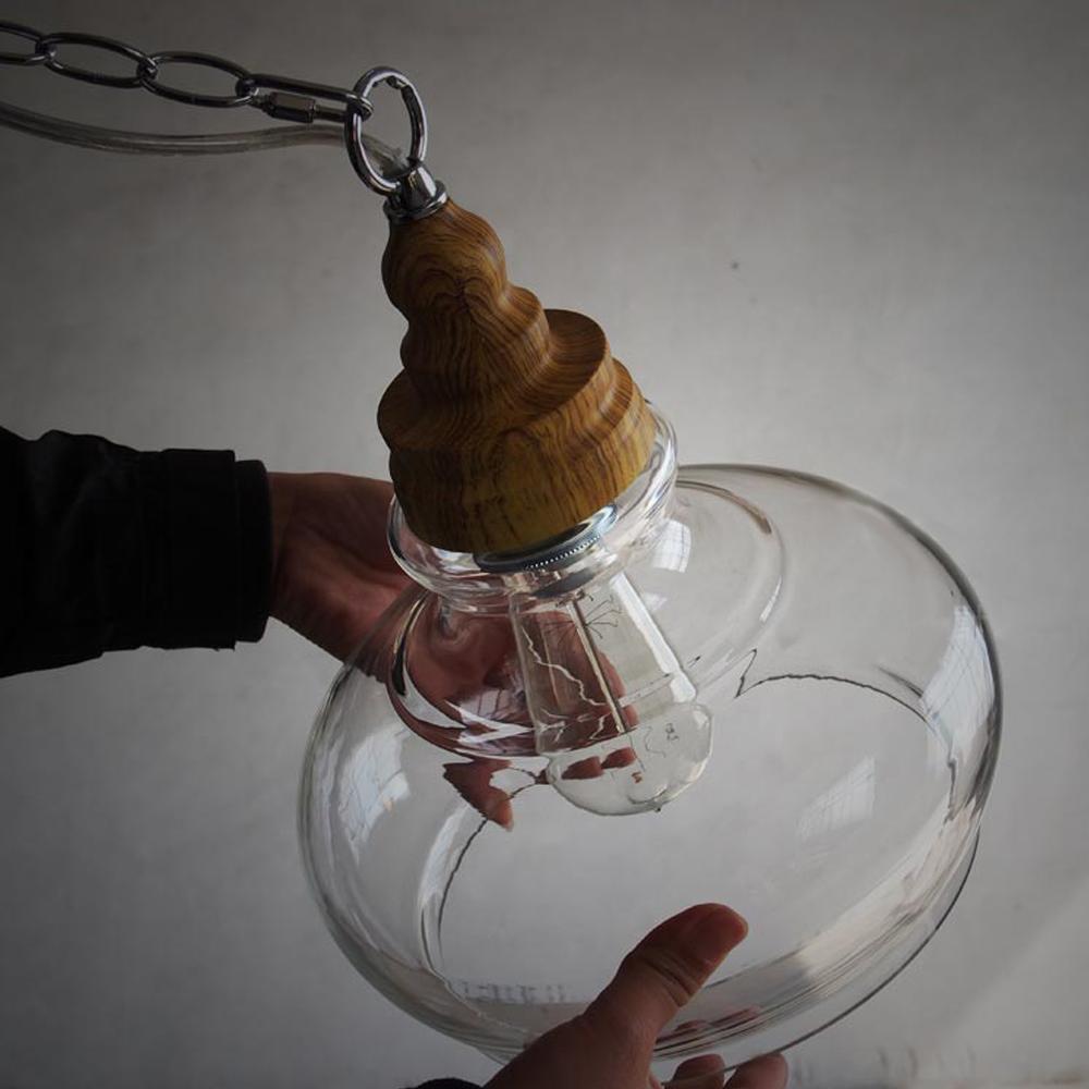 clear glass vintage pendant light