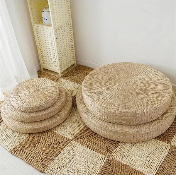 Tatami - Natural Straw Floor Cushion Lala Lamps Store