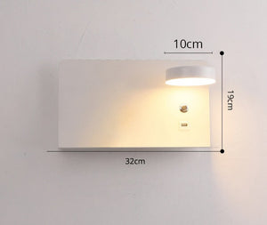 usb wall sconce white