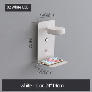 wall lamp with usb