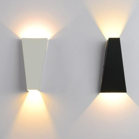 contemporary geometric wall light