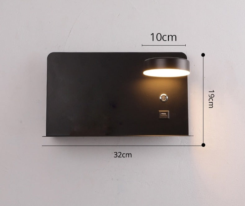 wall sconce wih usb port