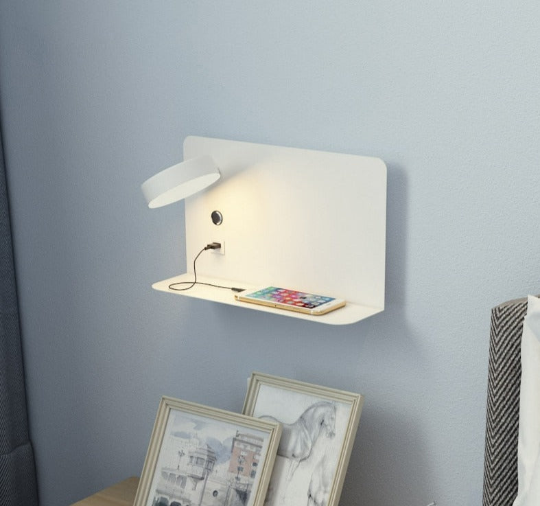 wall sconce with usb port