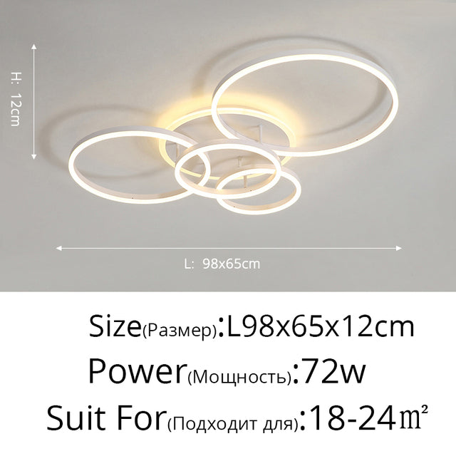 white led ring ceiing light