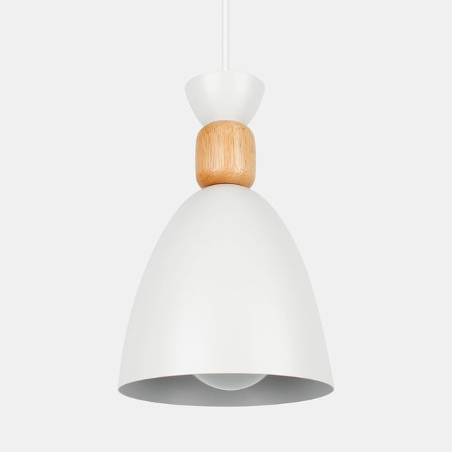 white pendant dining room light