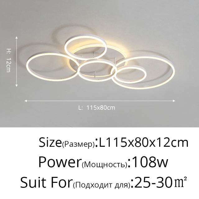 Neo white ring ceiling light