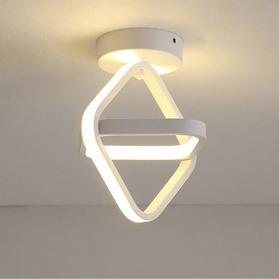 white squre led ceiling light