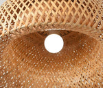 wicker bamboo light