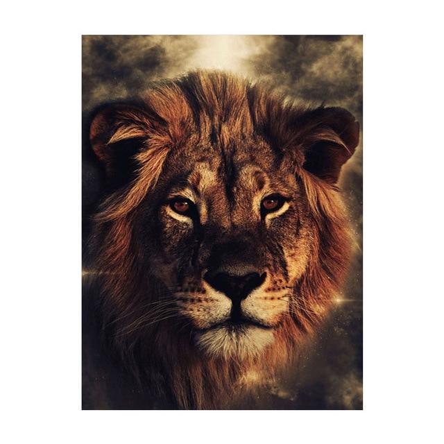 Wolf Lion Eagle Elephant Canvas Wall Art - Lala Lamps Store