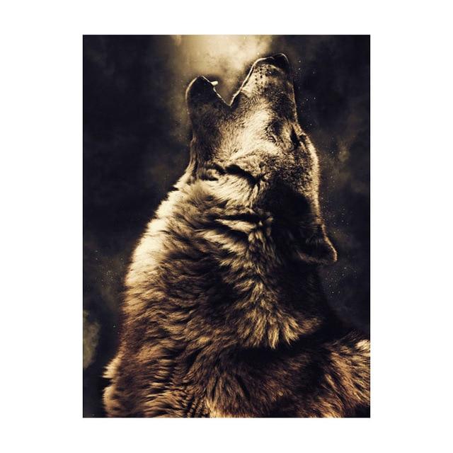 Wolf Lion Eagle Elephant Canvas Wall Art - Lala Lamps Store