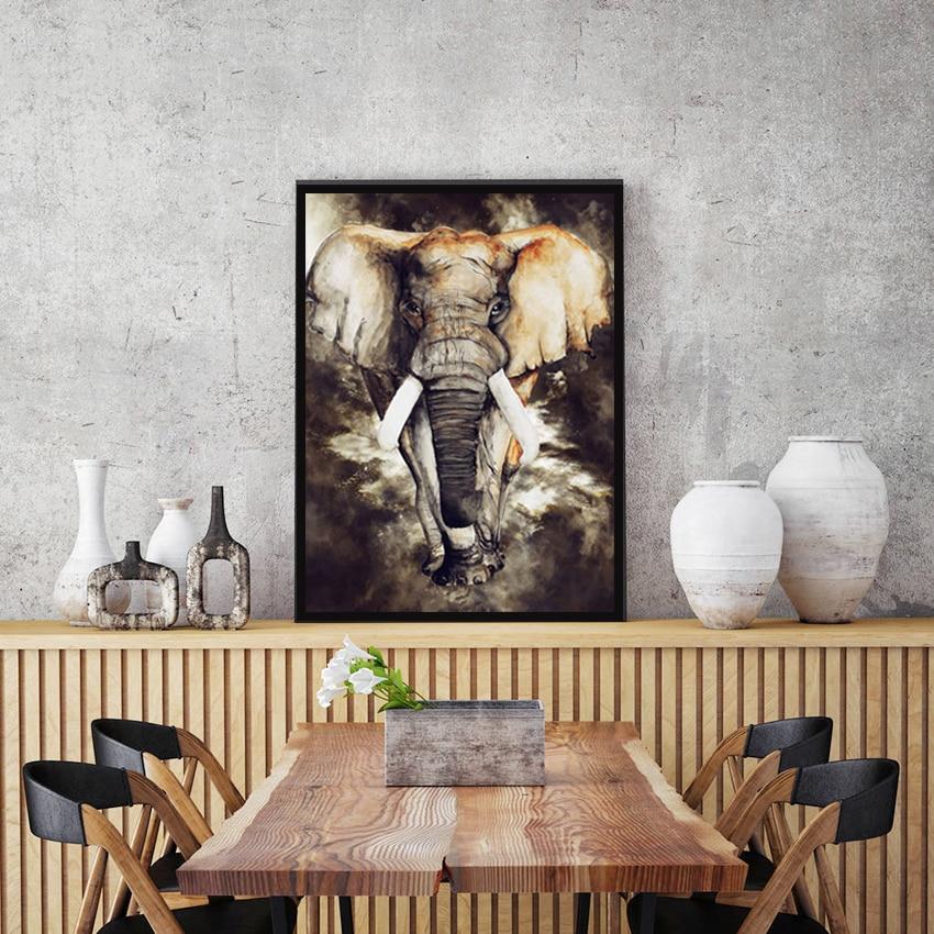 Wolf Lion Eagle Elephant Canvas Wall Art - Lala Lamps Store