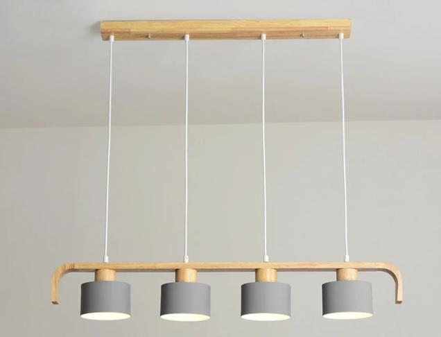 wood chandeliers dining room