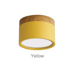 wood LED mini downlight yellow