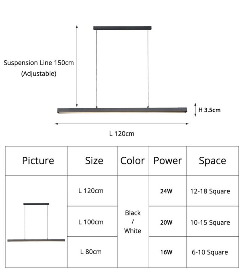wood linear pendant light​