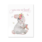 Woodland Bunny Canvas Wall Art - Lala Lamps Store