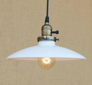 white industrial pendant lighting